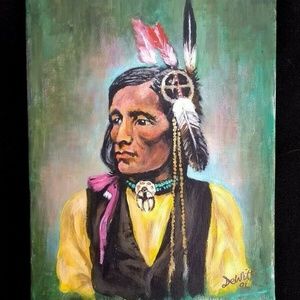 Indian southwest 11" by 14" picture painting